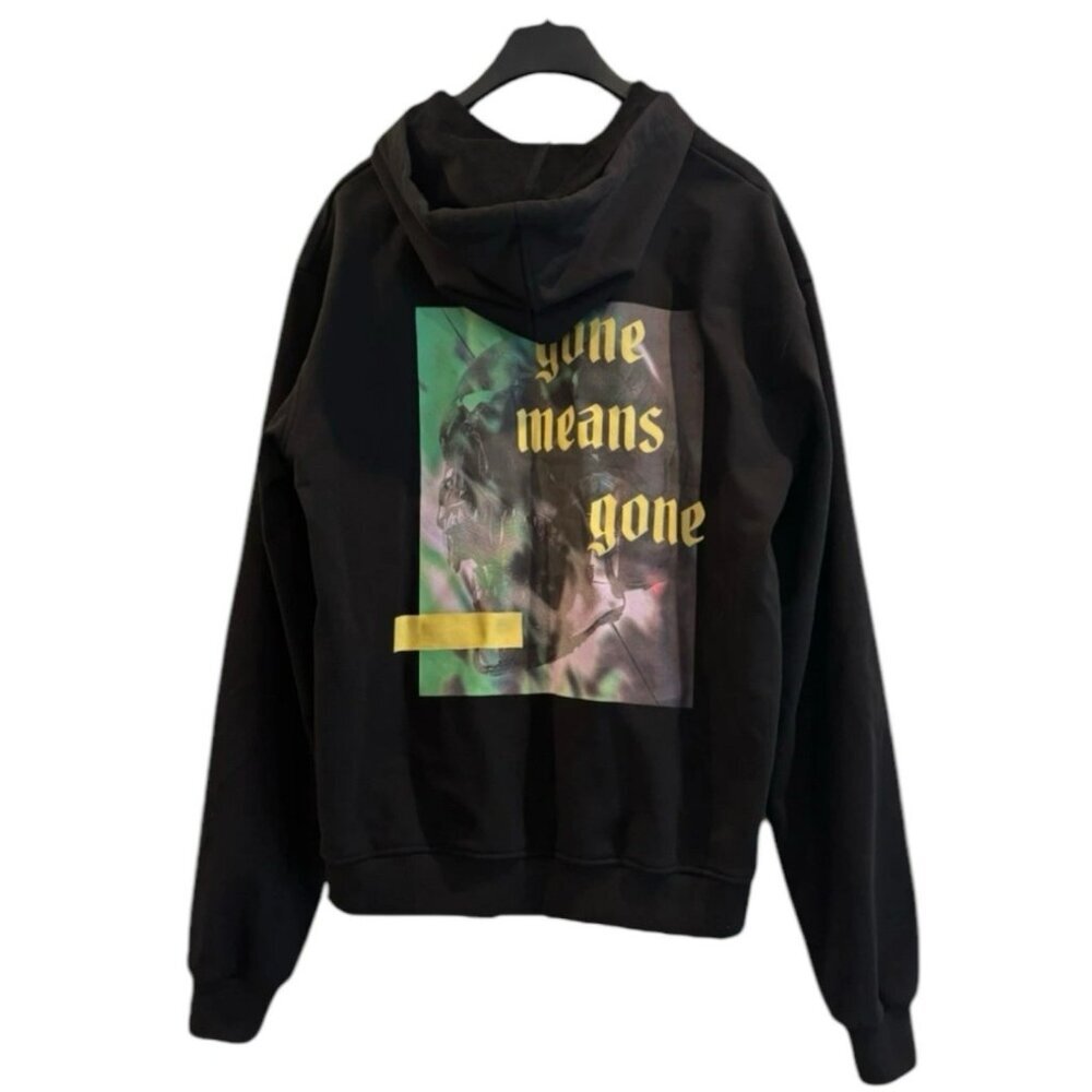 Gone Means‎ Gone Hoodie L | Velour-Lined Streetwear "Maybe in Another Life" 🖤🔥